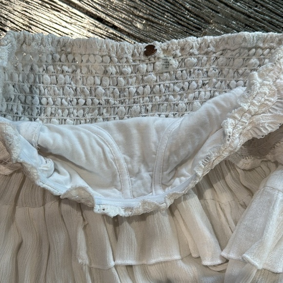 Free People Adella Corset Cami in White - Picture 3 of 5